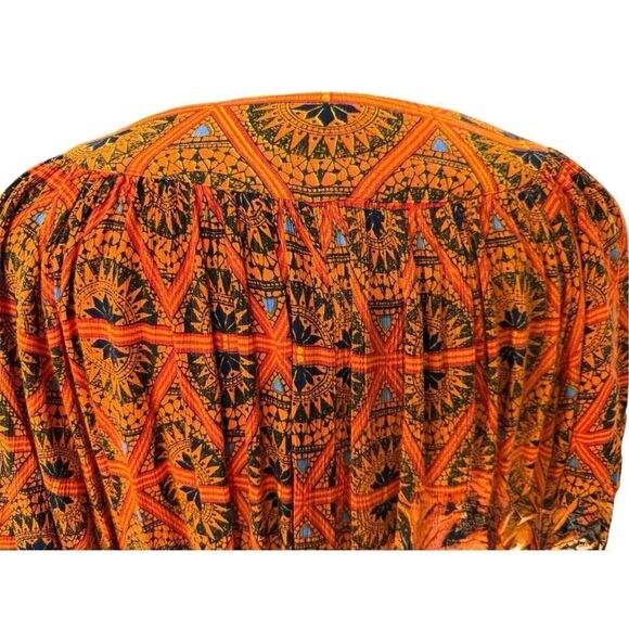 Go Softly Patio Dress Plus Sz. 1X Giraffe Flounce Sleeves Lightweight Packable - Picture 8 of 11